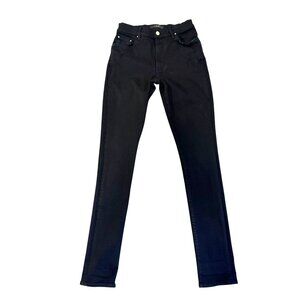 Size 31 Amiri Black Jeans‎ Stretch Straight Skinny Stack Distress Mens Womens